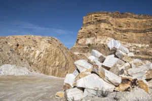 marble stones in quarry