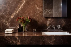 brown italian marble home interior